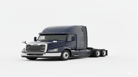 um caminhão no meio do nada