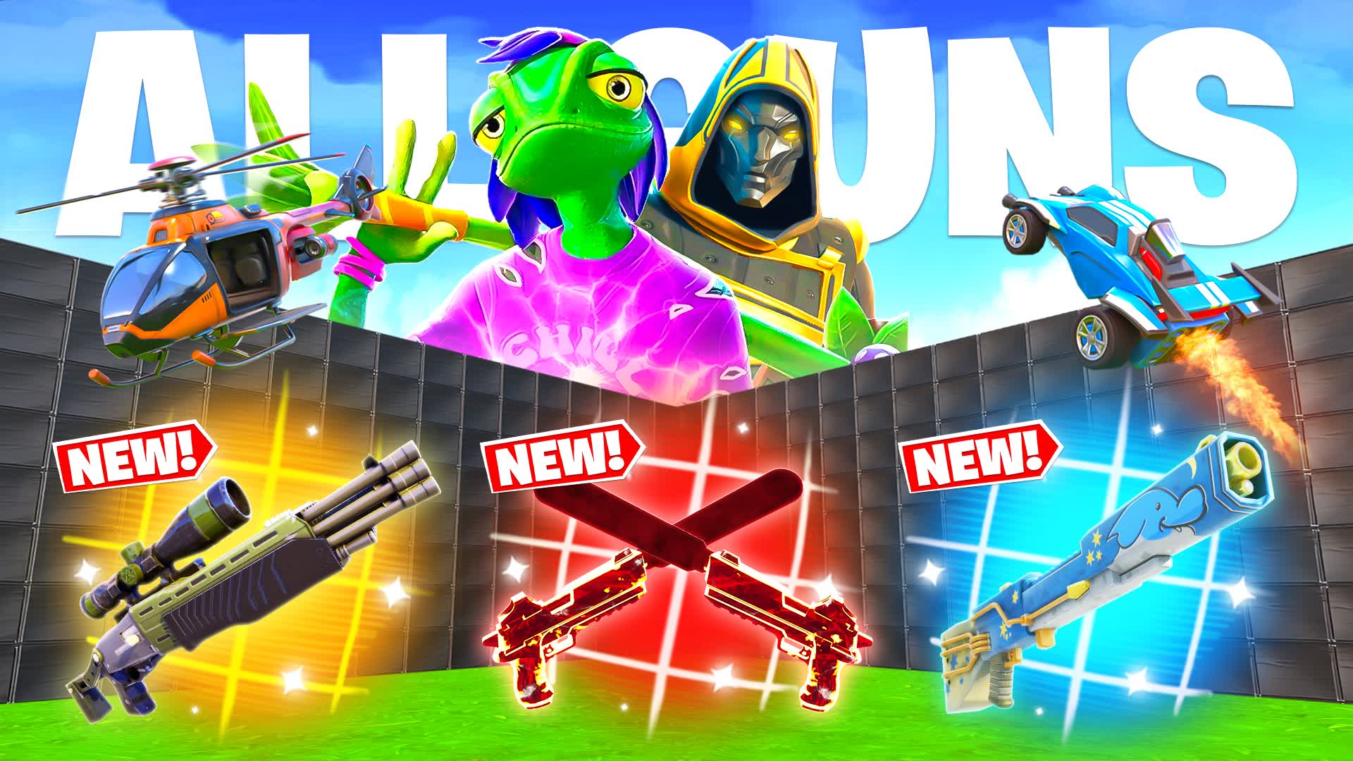 MEGA 1V1 ALL GUNS & VEHICLES