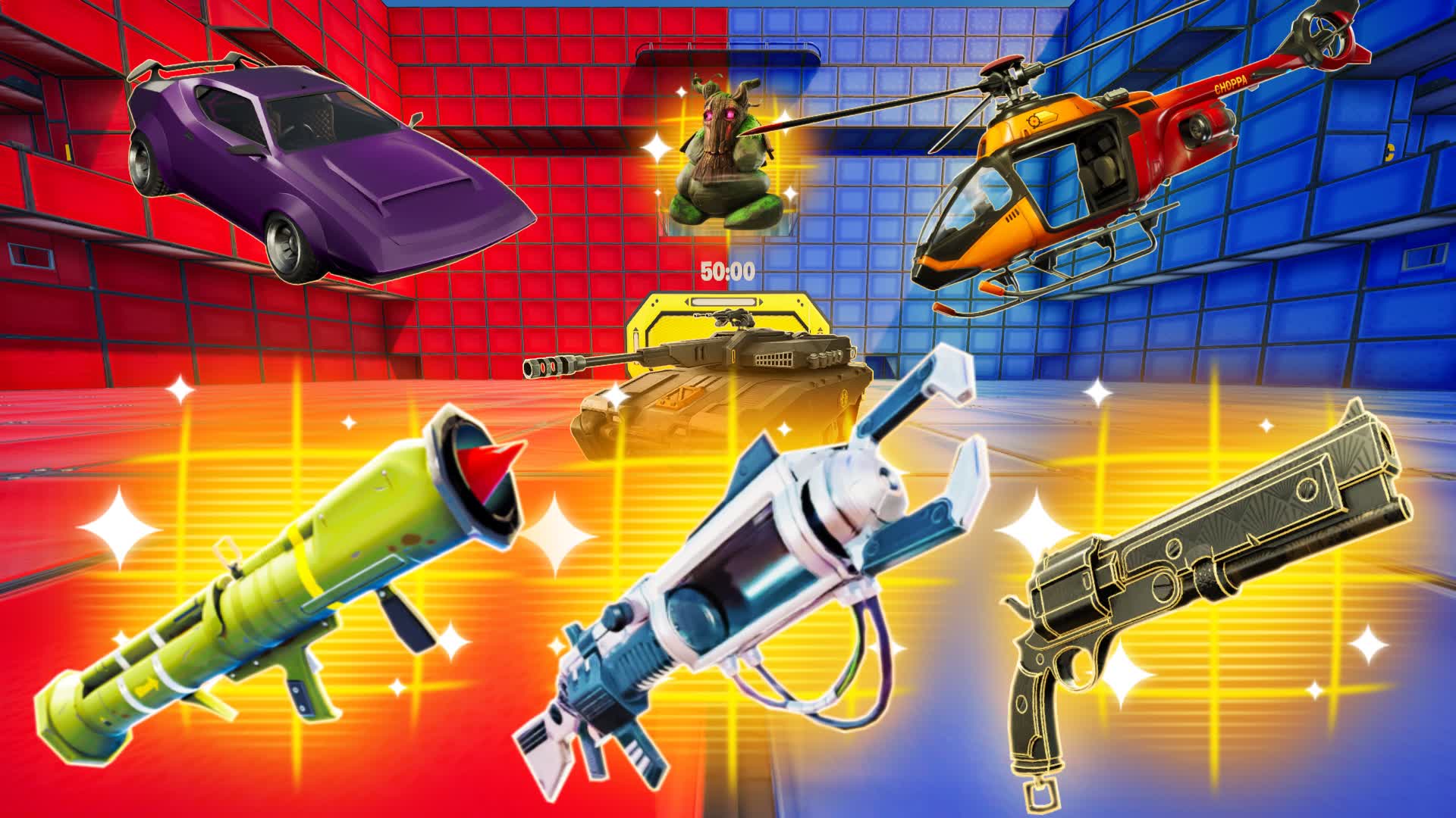 EPIC RED VS BLUE 🔴🔵 ALL GUNS
