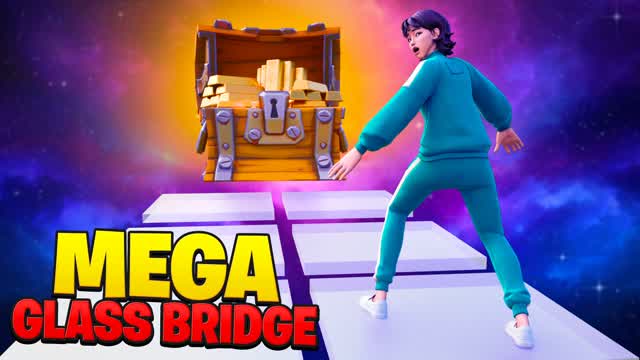 ⭐ MEGA GLASS BRIDGE 🦑 SQUID PARKOUR
