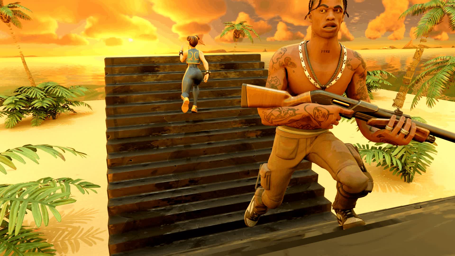 1V1 Build Fight Tropical