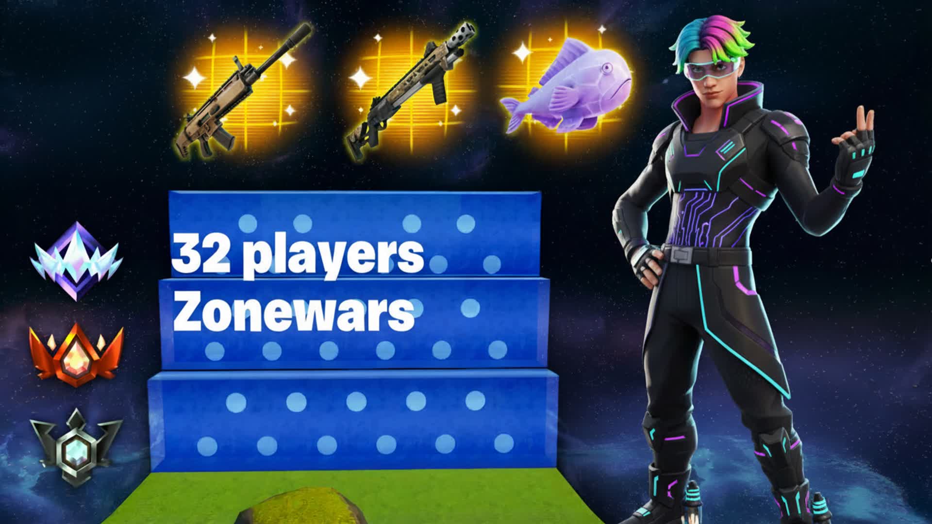 🥇SOLO 32 PLAYERS ZONEWARS🥇