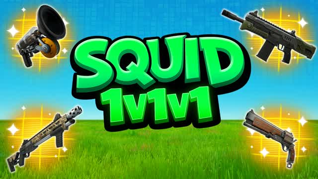 1v1v1 スクイッド 0639-5548-7718 by zyxn - フォートナイト