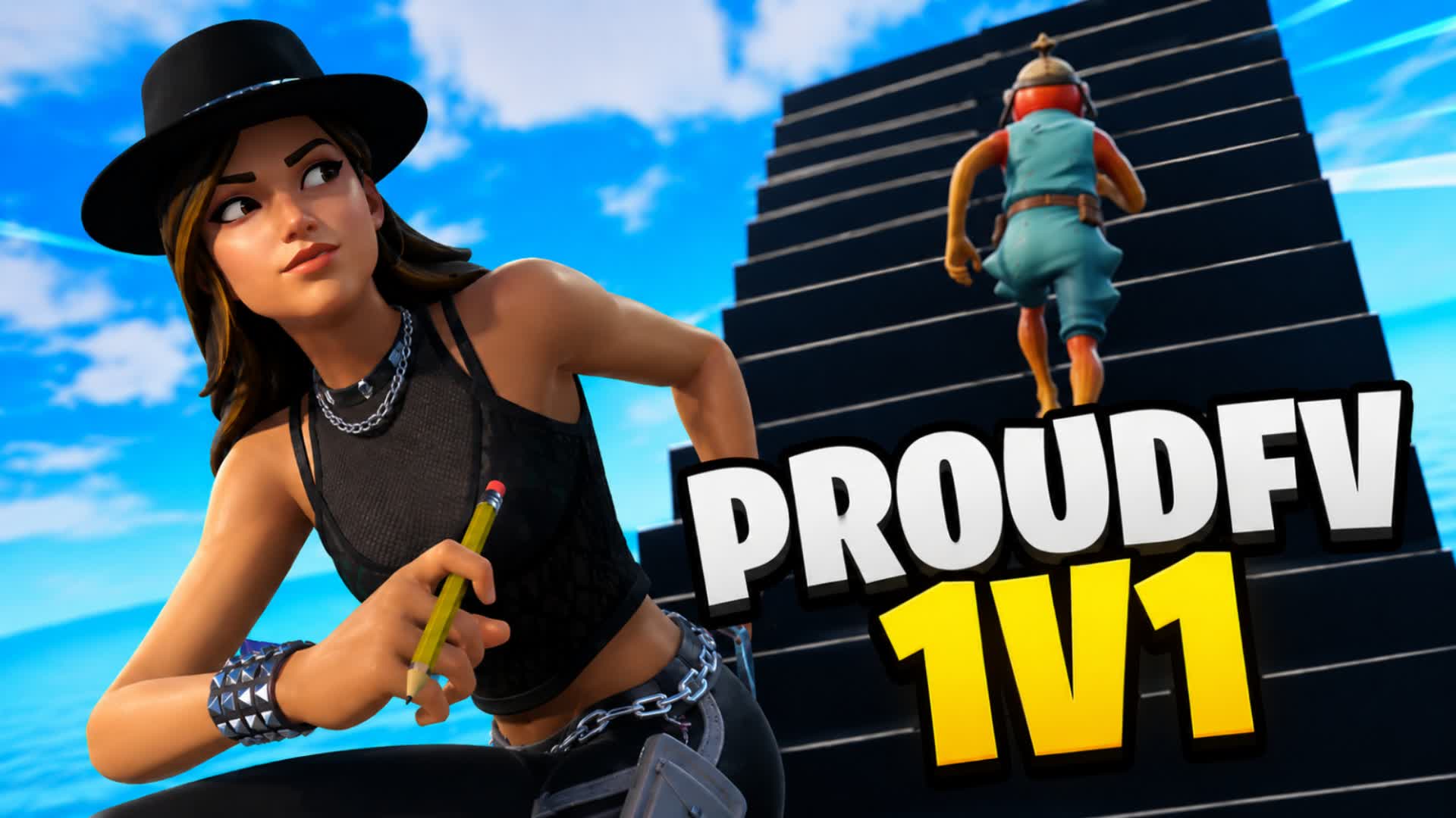 PROUDFV 1V1 BUILD FIGHT [NEW WEAPONS!]