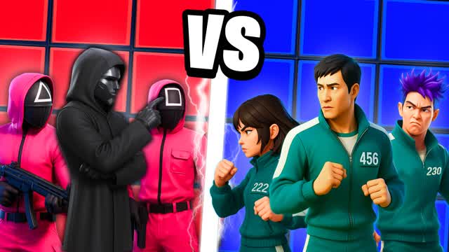 RED VS BLUE SQUIDS 🔴🦑🔵