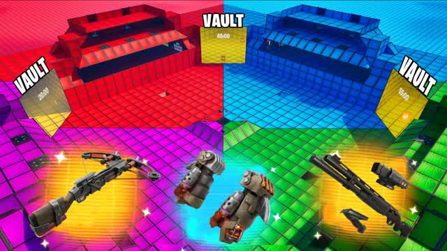Mega Red vs Blue vs Green vs Purple