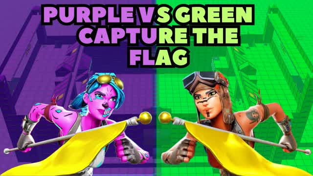 Capture 1 â đŁPURPLE VS GREEN CAPTURE THE FLAGđą