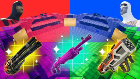 ⚔️RED VS BLUE⚔️ 💚💜COLOR FIGHT FPS💙❤️