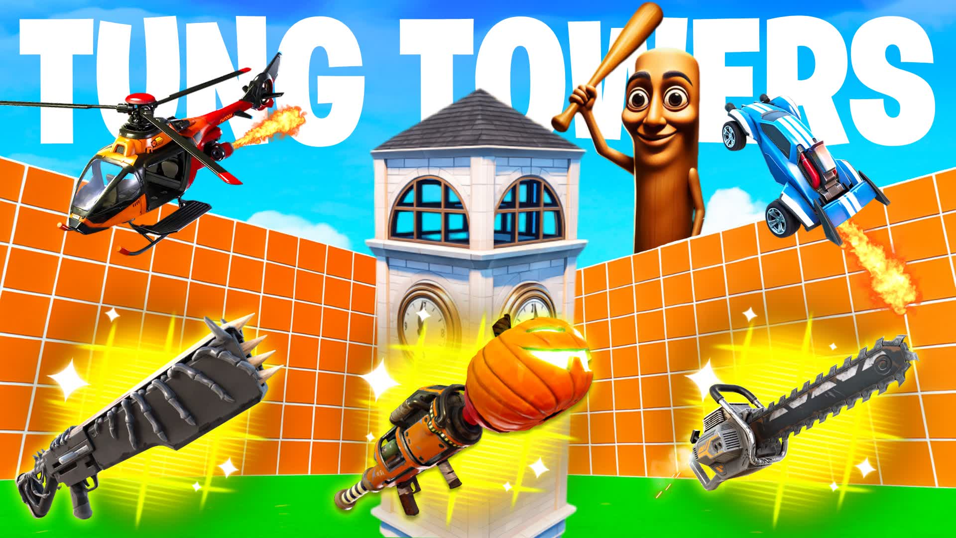TUNG TUNG TOWERS - 1V1 ALL GUNS & DRIVES