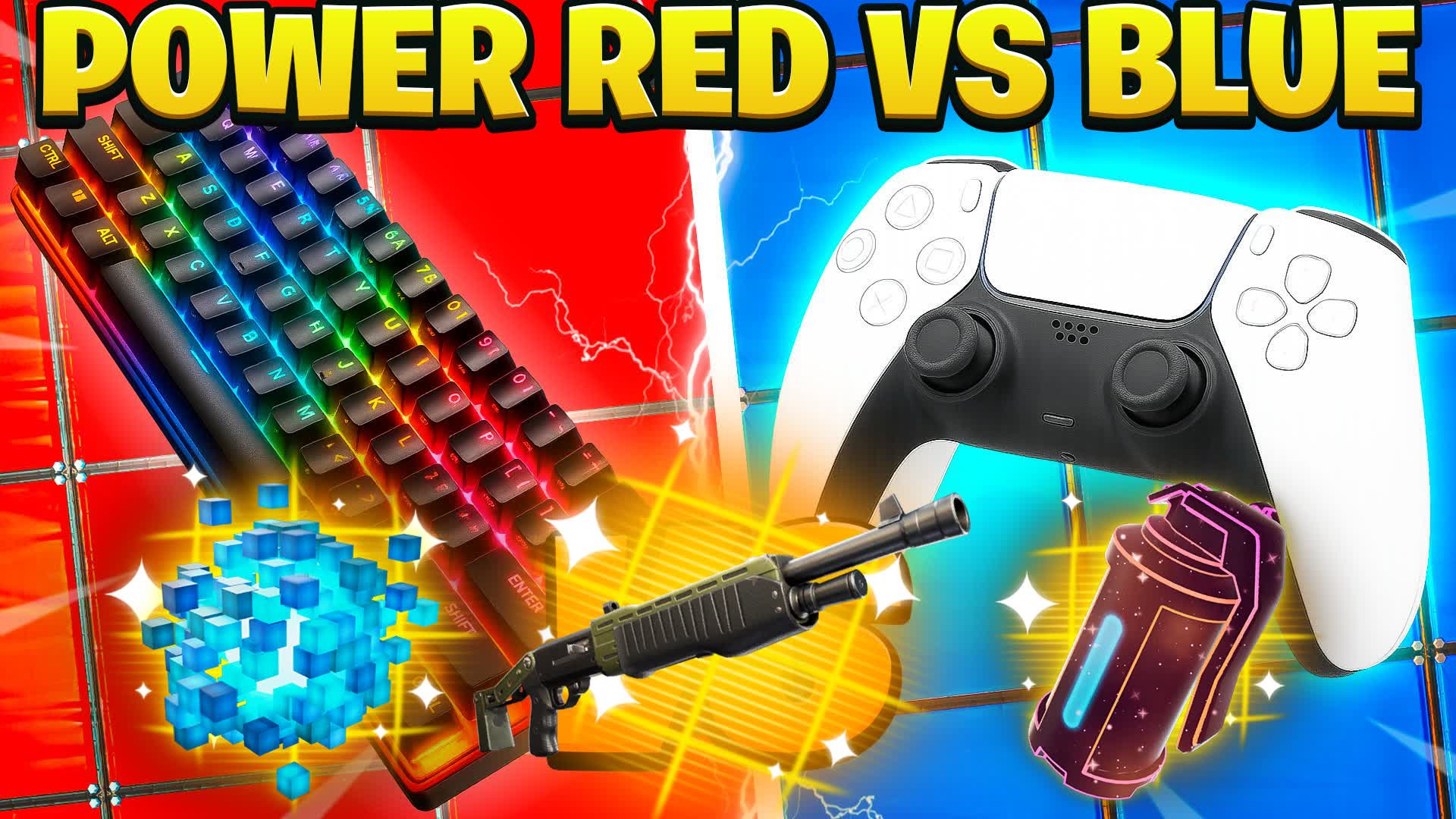 POWER RED VS BLUE 🔴🔵