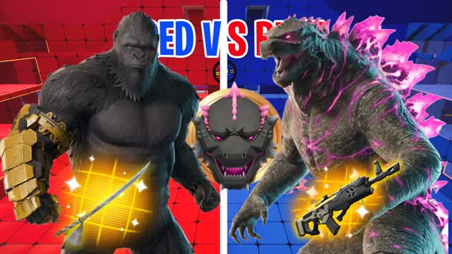 GODZILLA VS KING KONG RVB🔴🔵