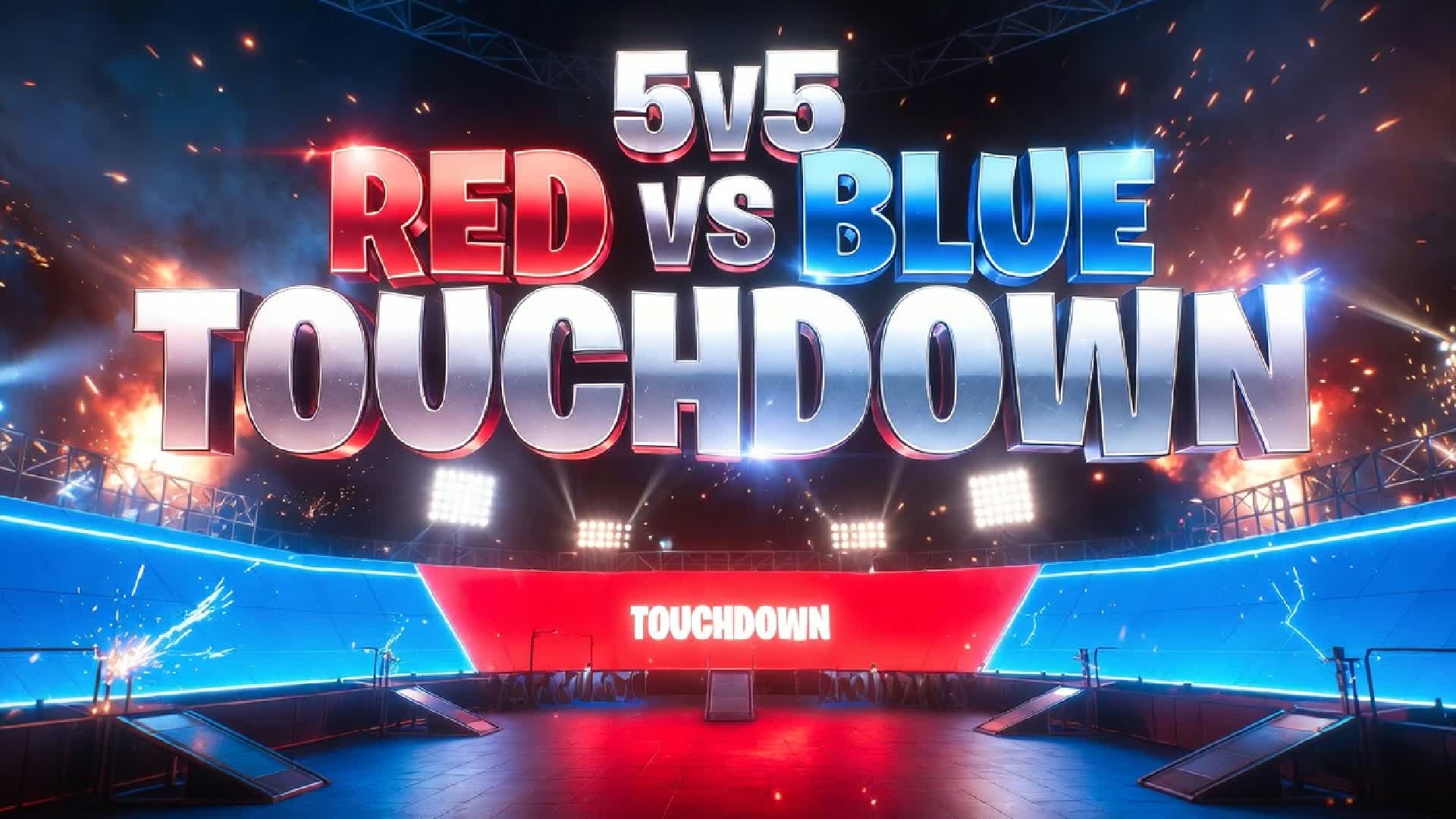 5v5 RED vs BLUE TOUCHDOWN WAR