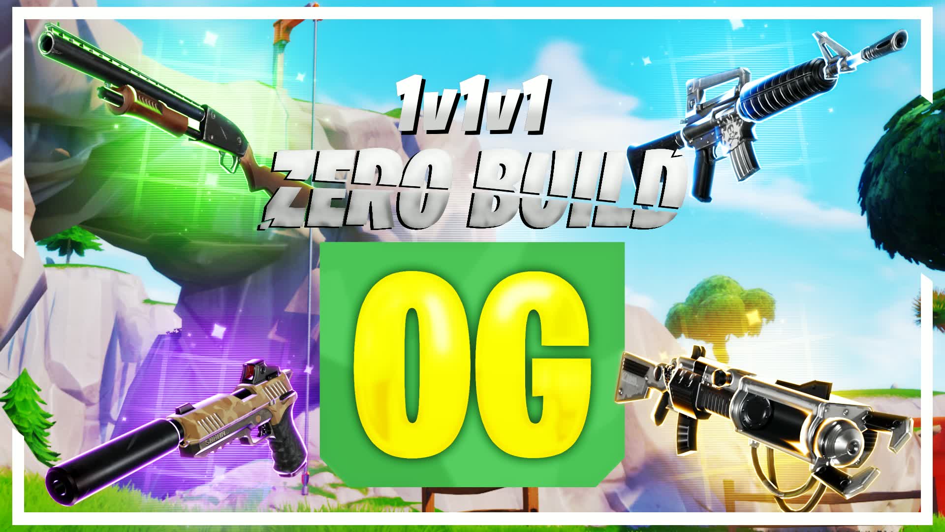 1v1v1 Zero Build OG | FFA PvP Arena