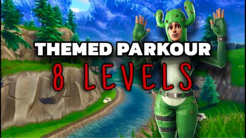 THEMED PARKOUR CHALLENGE! 8 LEVELS