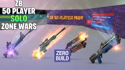 [SOLO]ZERO BUILD 50 PLAYER ZONE WARS