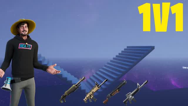 MRBEAST 1V1 FFA BUILD FIGHTS! đ„
