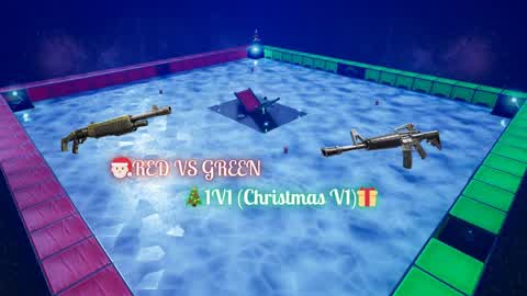 🎅🏻RED VS GREEN🎄1V1 (Christmas V1)🎁