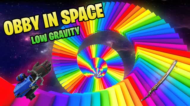 Obby Parkour in Space - Low Gravity