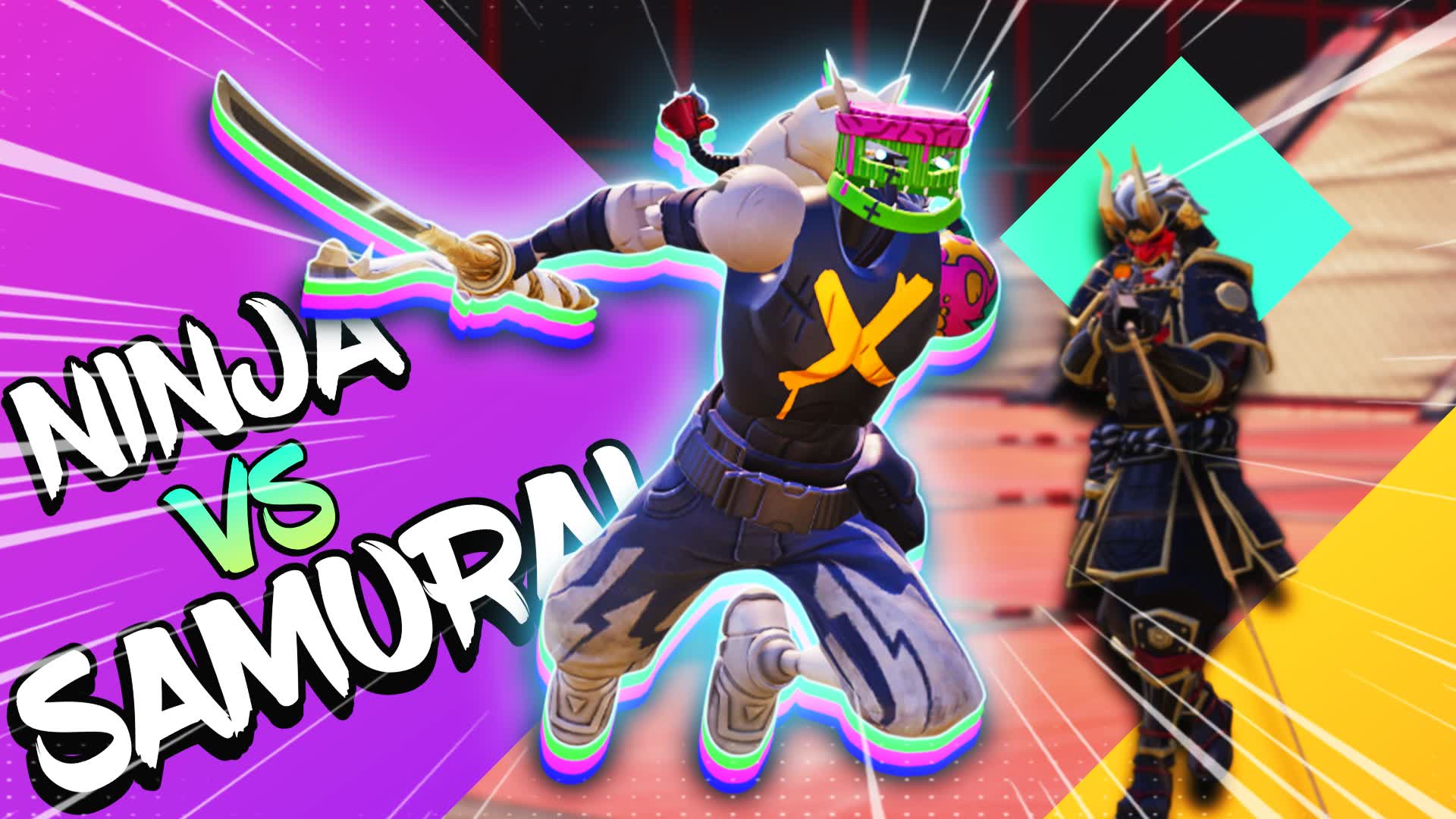 🔴🔵RvB💥NINJA VS SAMURAI👺