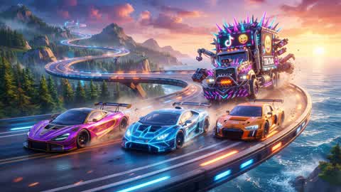 Neon Peak Rush 🏎️