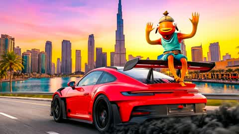 Fishstick's Sunset Drift 🏎️🐟