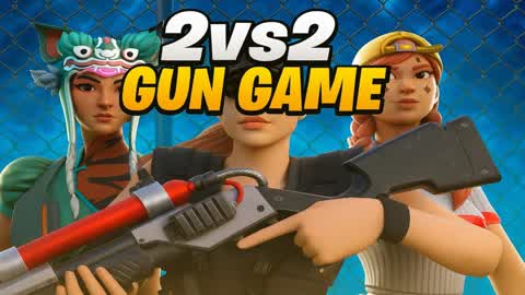2vs2 GunGame In Cage 🔫