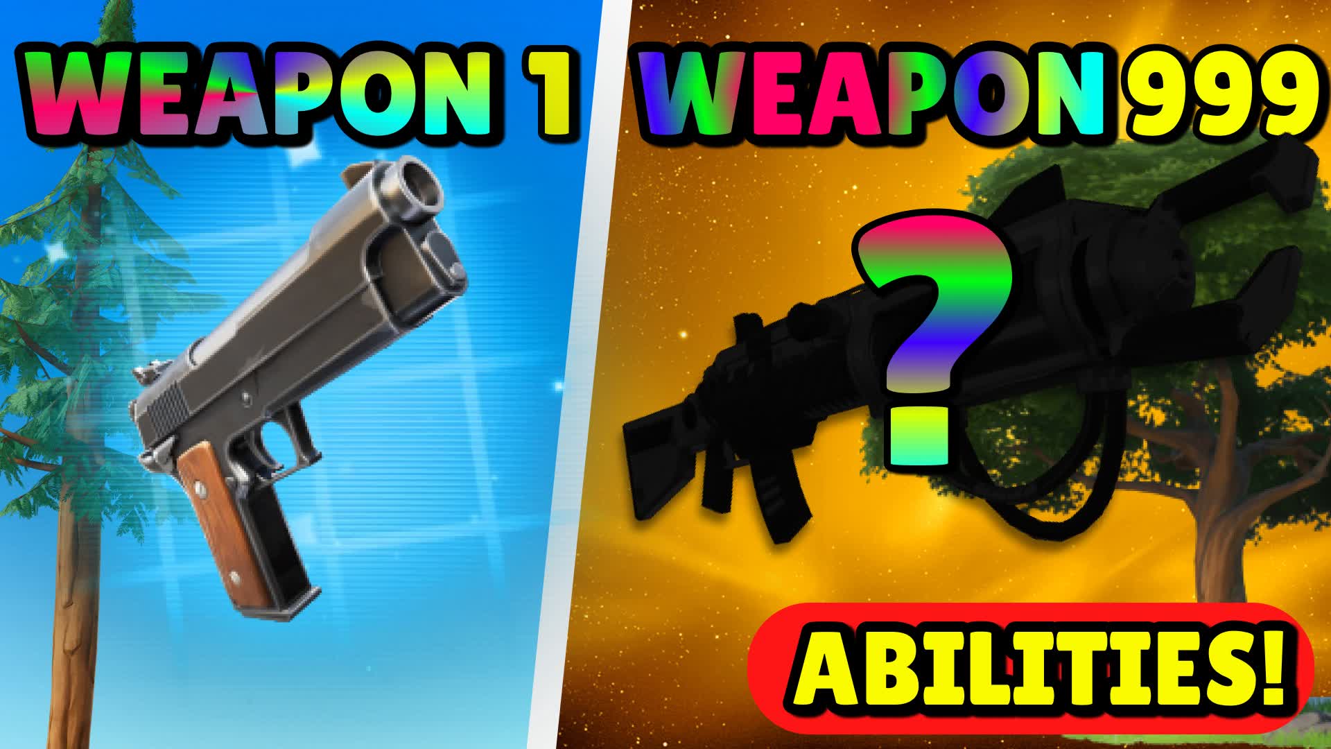 GUN GAME 🌲FOREST 🎯 ONE SHOT