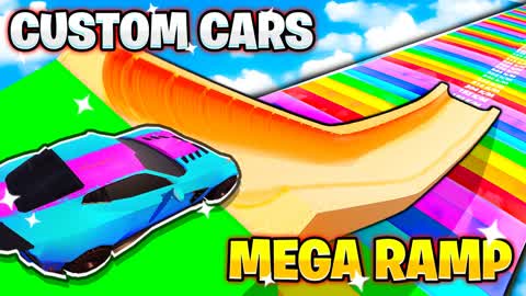 MEGA RAMP 🎯 CUSTOM CARS 🔧