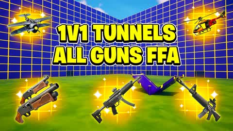 CRAZY TUNNELS 1V1 WITH EVERY GUN FFA