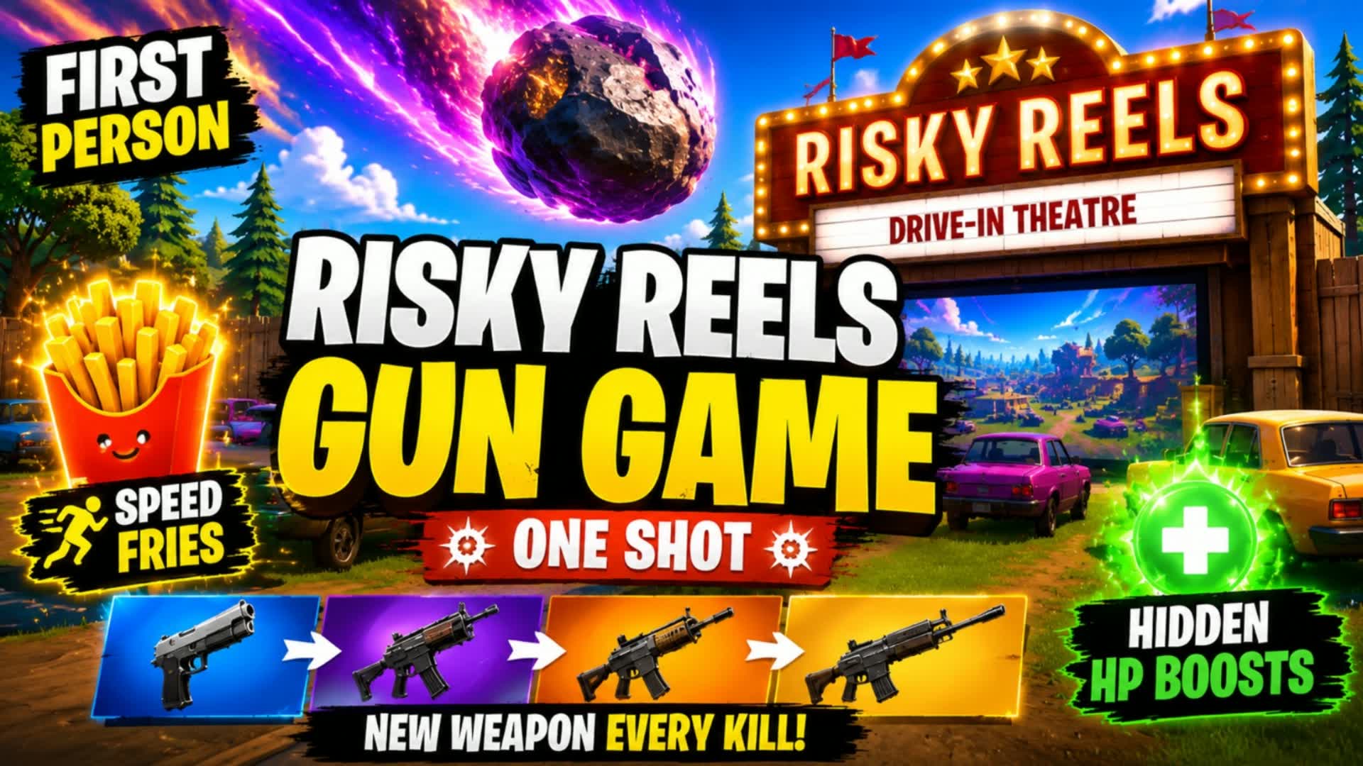 RISKY REELS ☄️ GUN GAME 🔫 ONE SHOT 🎯