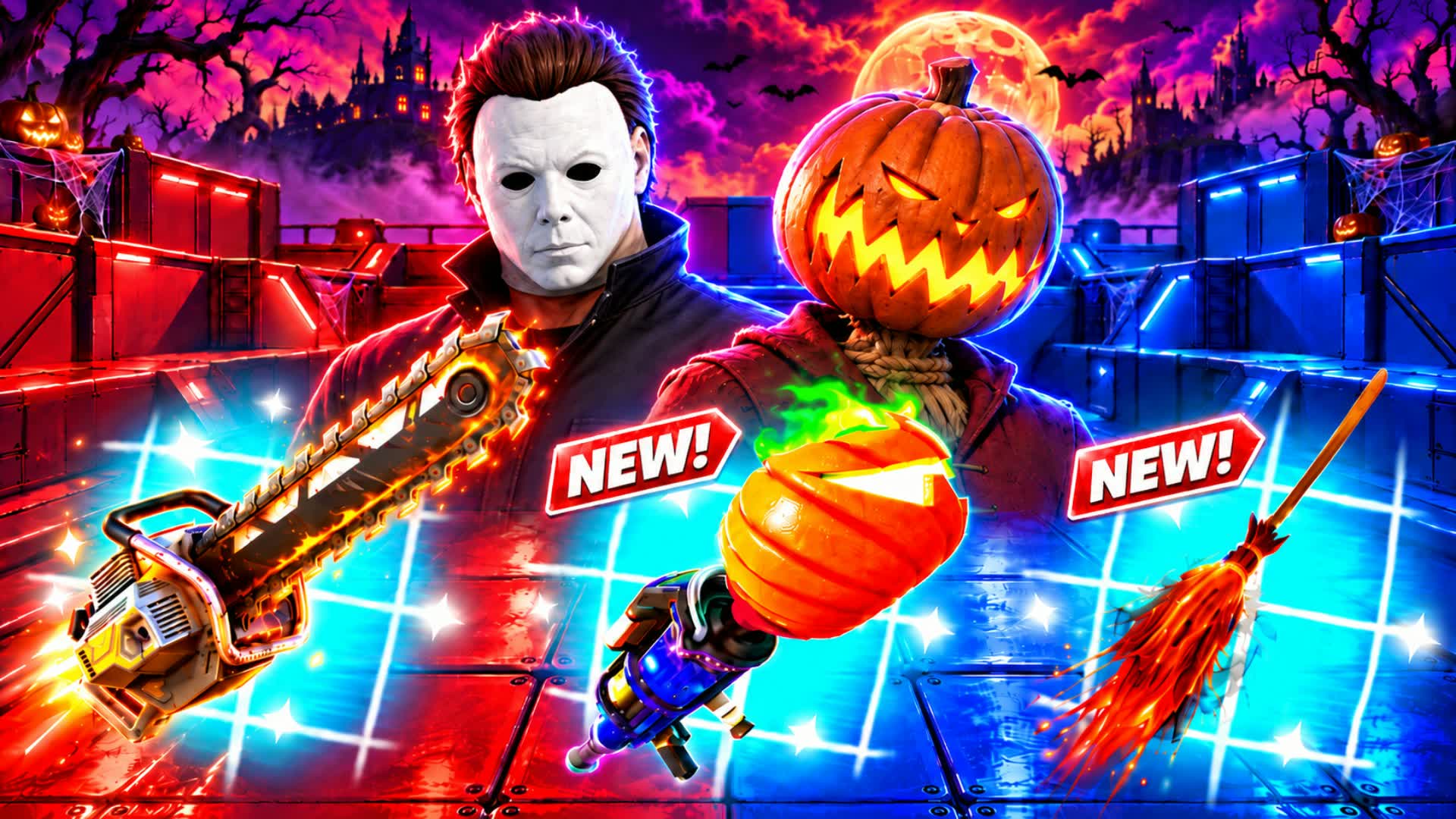 HALLOWEEN  RED VS BLUE🔴🔵RVB NEW