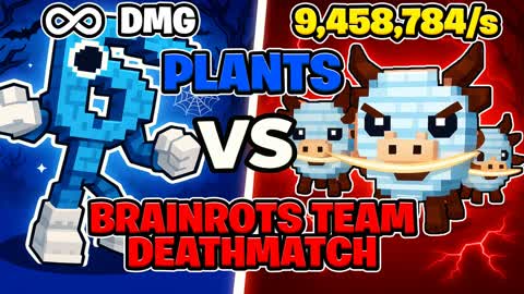 FRUITS VS BRAINROT TEAM DEATHMATCH ✨