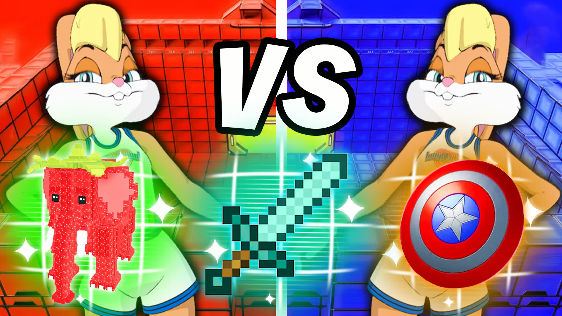 メガ ゴート レッド VS ブルー 🔴🔵 ファッションショー