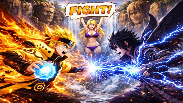 SHINOBI SHOWDOWN: CHIDORI⚡vs RASENGAN!🌌