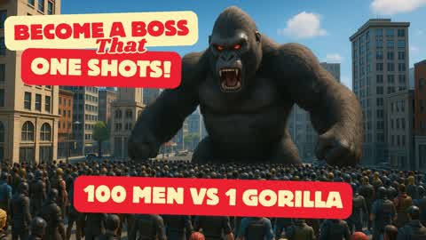100 MEN VS 1 GORILLA Tilted Boss Battle