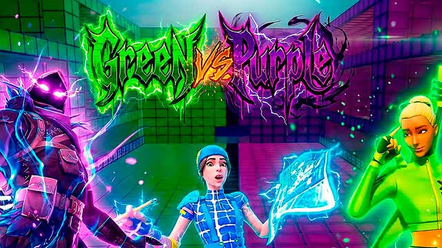 💚GREEN vs PURPLE💜