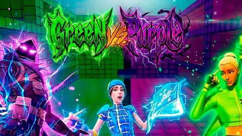 💚GREEN vs PURPLE💜