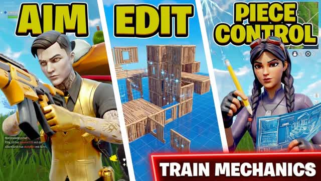 PIECE CONTROL/AIM/EDIT & 1v1 PRACTICE🧱