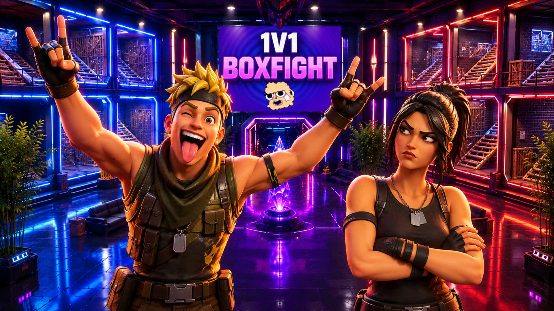 1V1 BOX FIGHT • 10 ARENAS — Fortnite island 0640-7439-3264 by émua