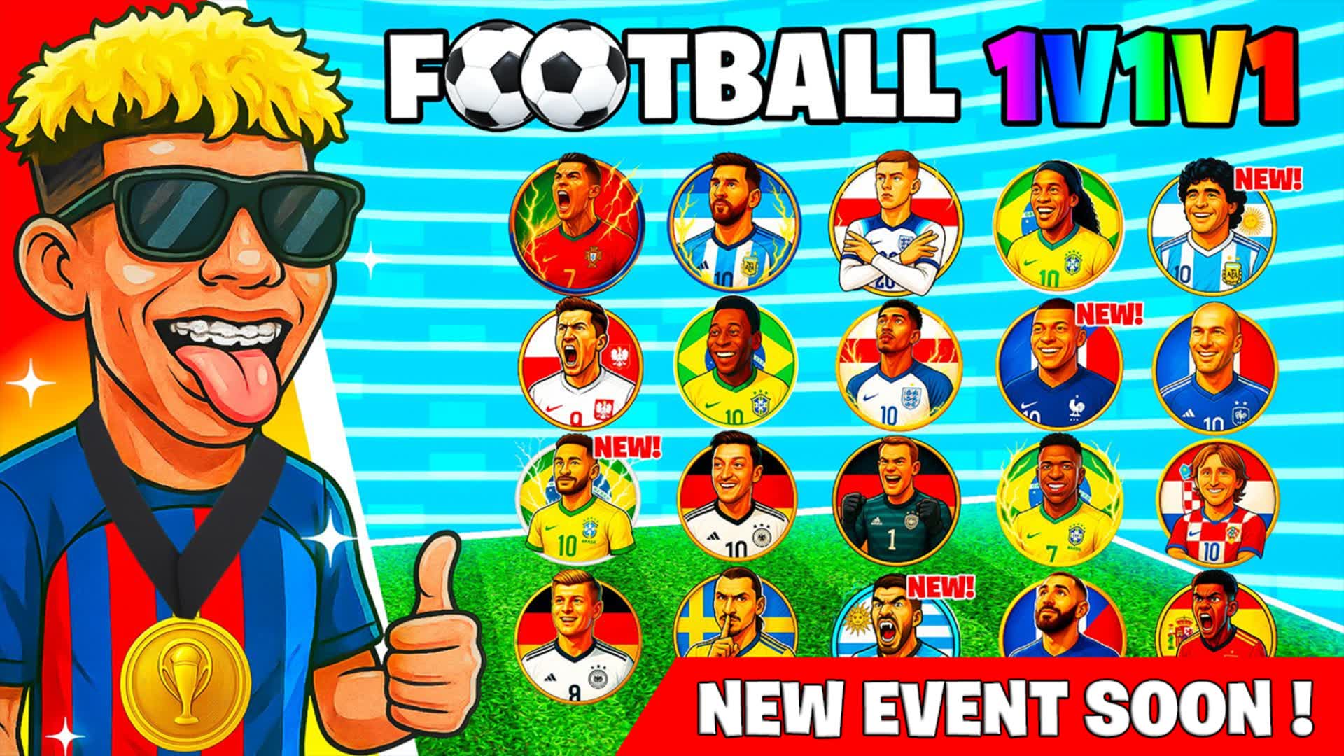 FOOTBALL 1V1V1 RELOAD FFA [SOCCER]