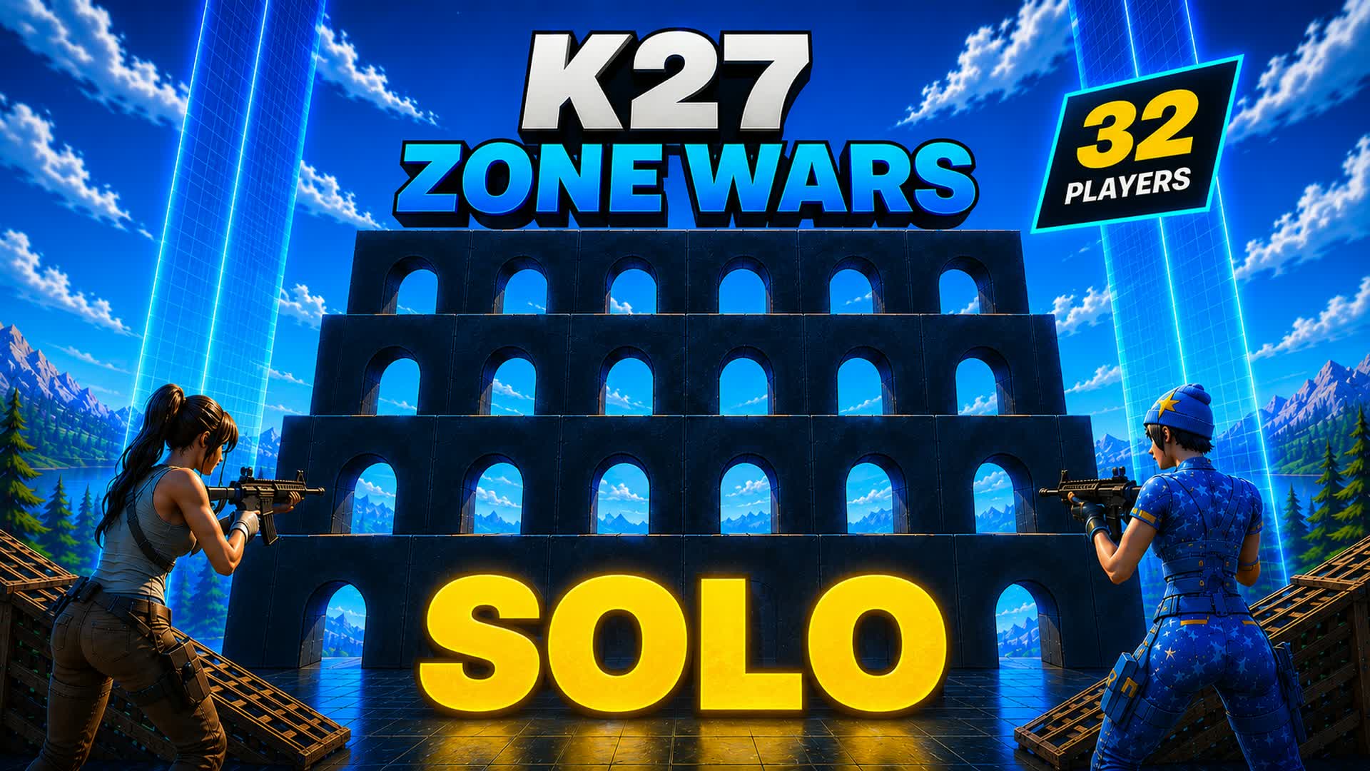 K27 ZONE WARS (32 PLAYERS) 🔥