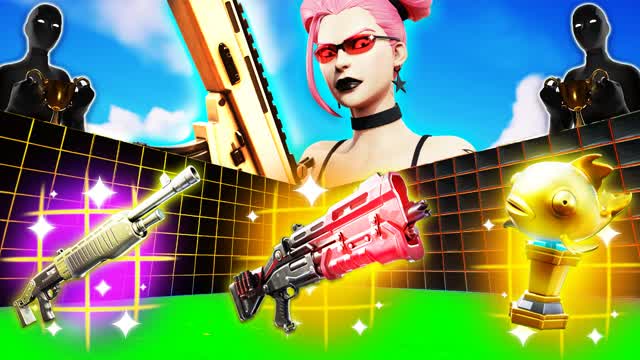 CRAZY 1V1 FFA - ALL GUNS & RIDES المعركة