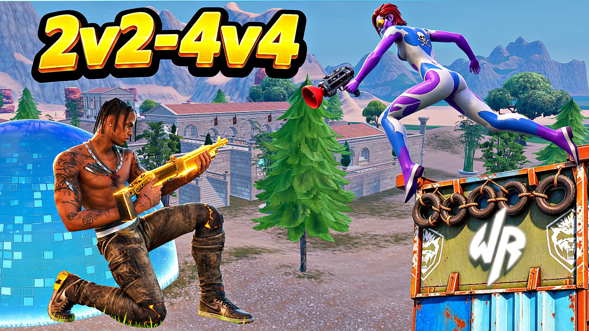 スピード 2V2-4V4 ゼロビルド 🏆