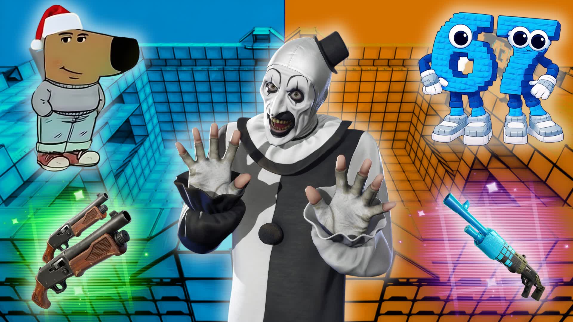 RED VS BLUE 🔴🔵HUNT3RS