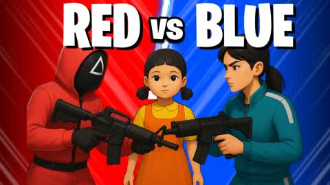 Squid Game Red vs Blue - All Guns