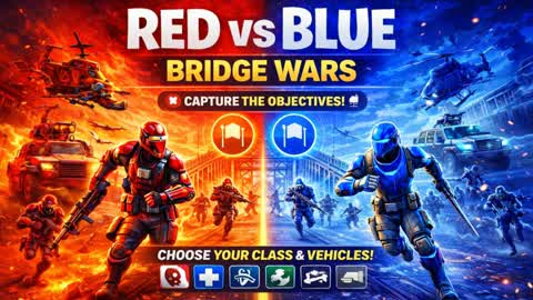 Red Vs Blue Bridge Wars 🔴🔵