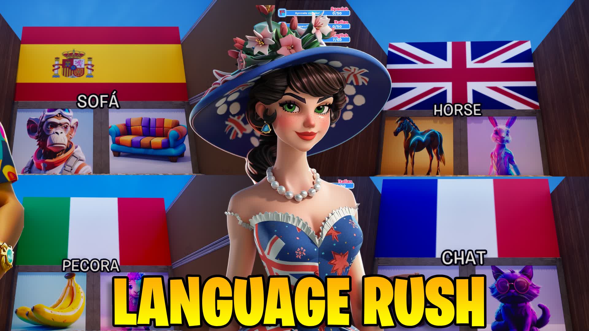 🌍 LANGUAGE RUSH 🔥LEARN 4 LANGUAGES