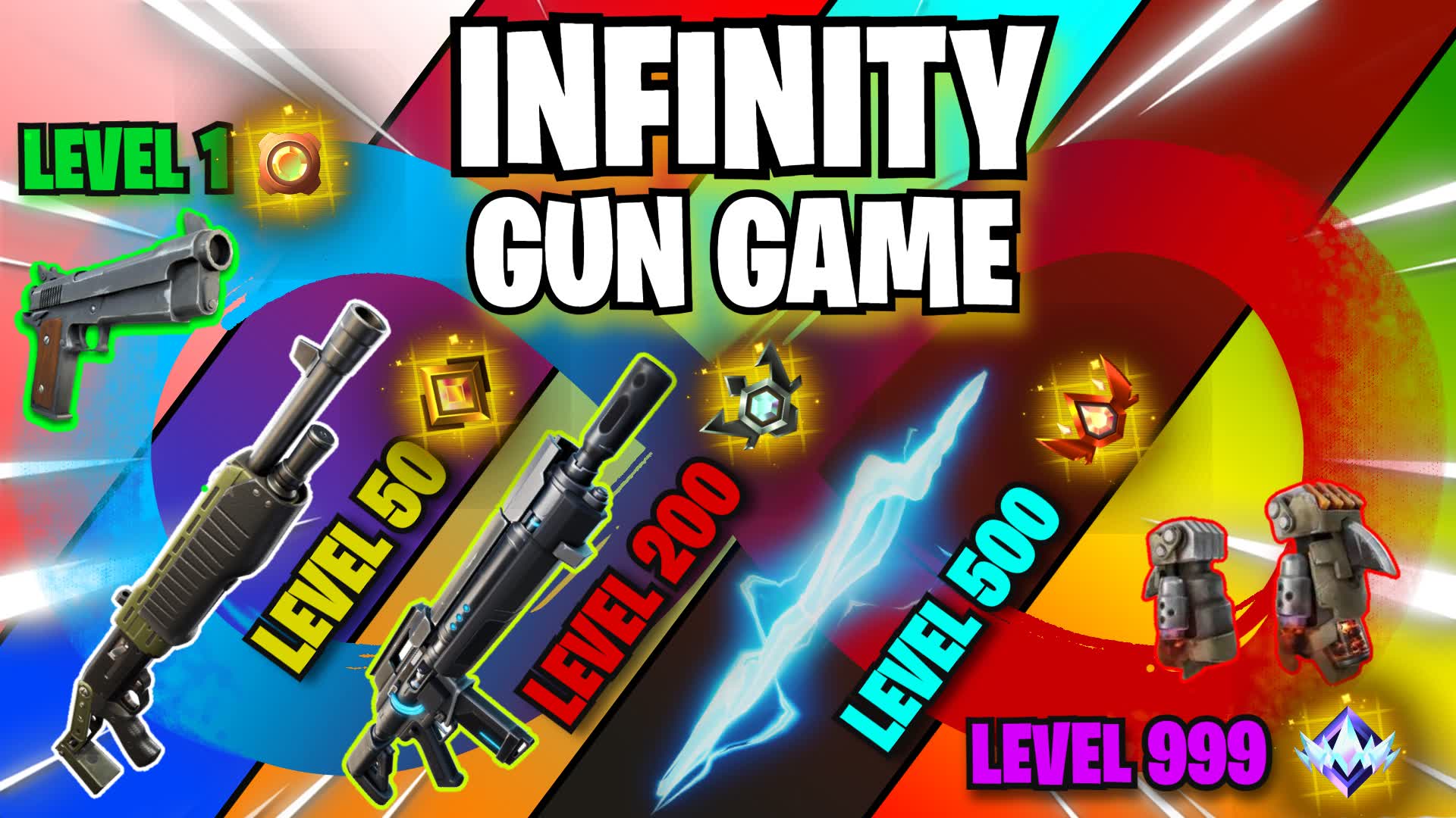 INFINITY GUN GAME 💀 ONE SHOT 5059-7258-7814 by boxfightspvp - Fortnite ...