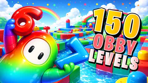 ⭐ OBBY PARKOUR 150+ FALL GUYS 🌈