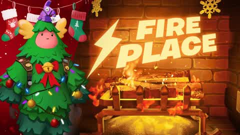 WINTERFEST CABIN FIREPLACE